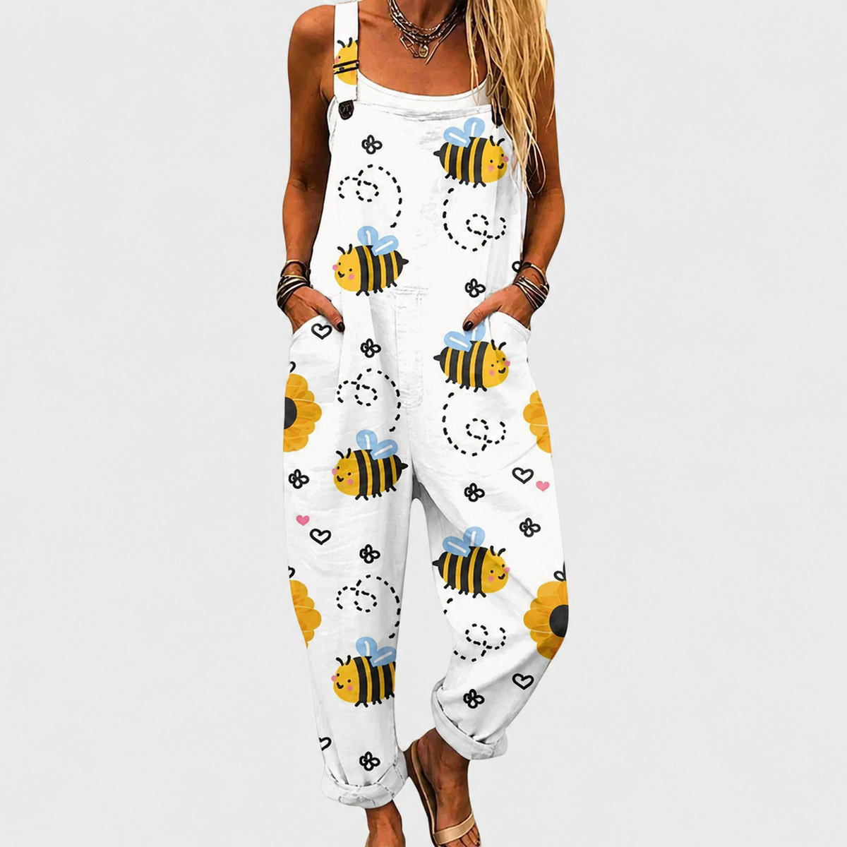BEQUEMER JUMPSUIT MIT DRUCK
