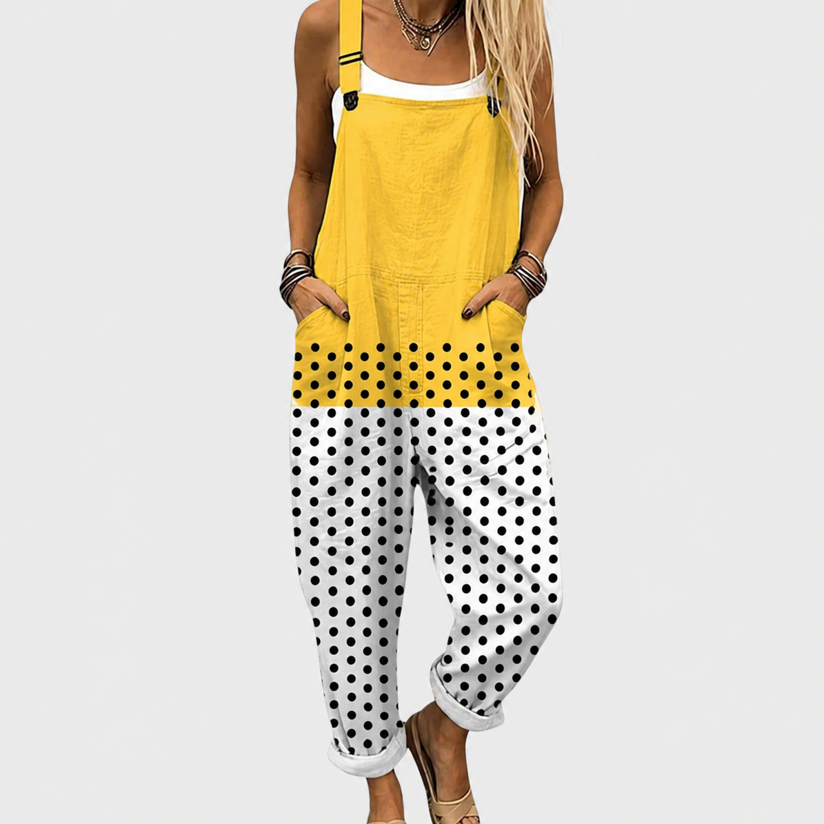 BEQUEMER JUMPSUIT MIT DRUCK