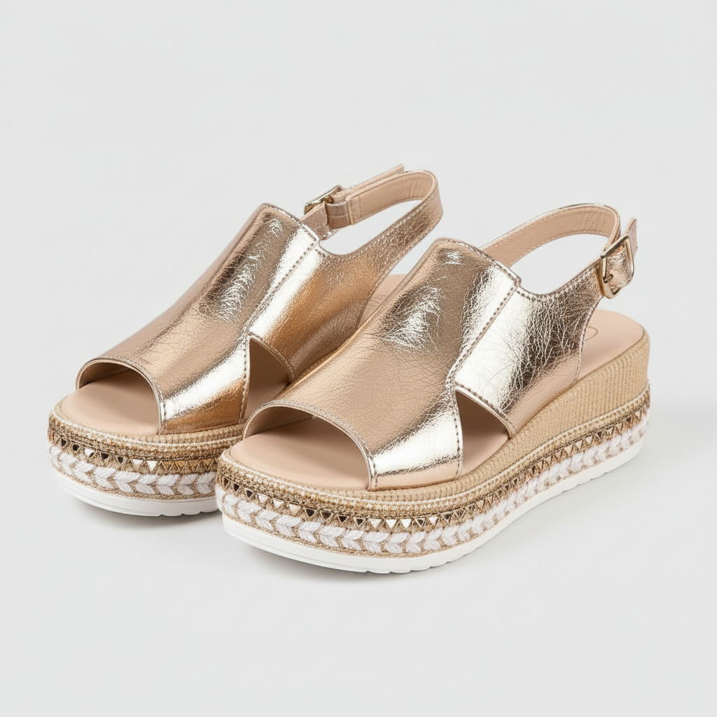 MARGARET | ORTHOPÄDISCHE GOLDSANDALEN