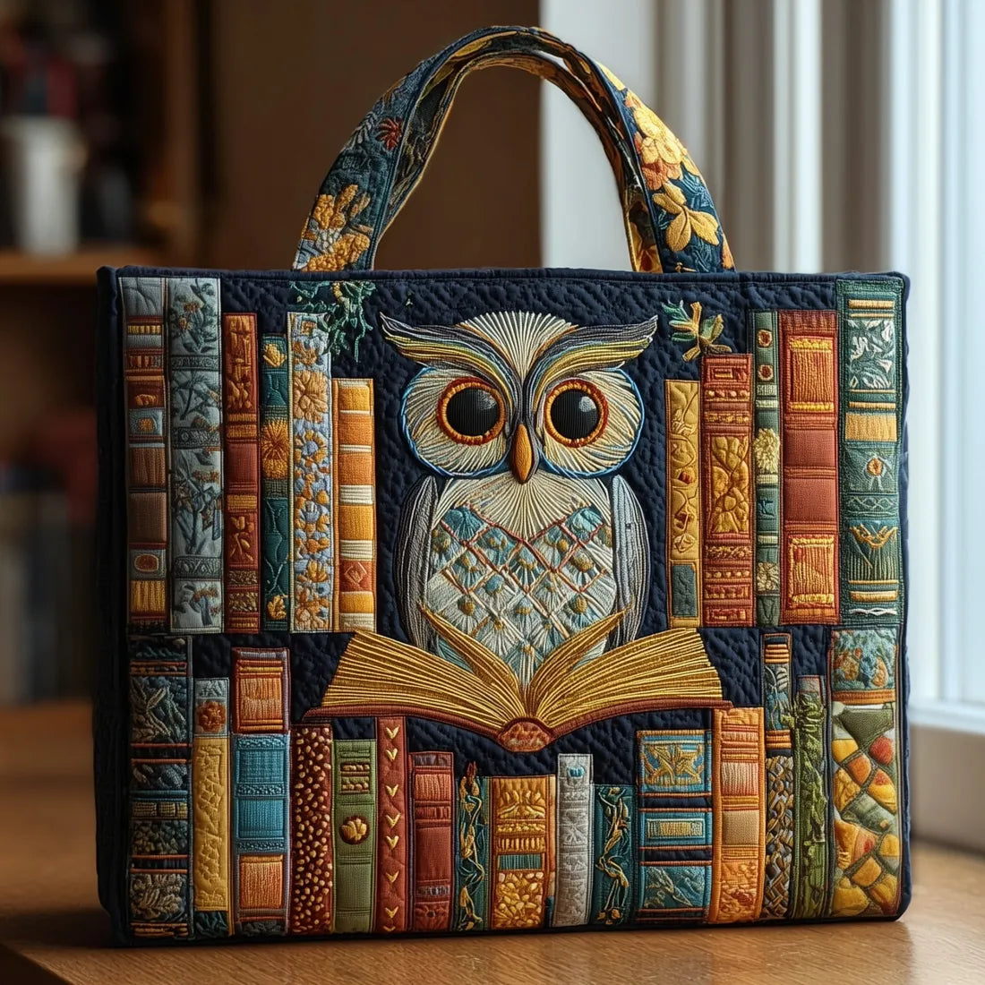 WILLOW | HANDGEFERTIGTE EULENTASCHE ZWISCHEN ALTEN BÜCHERN