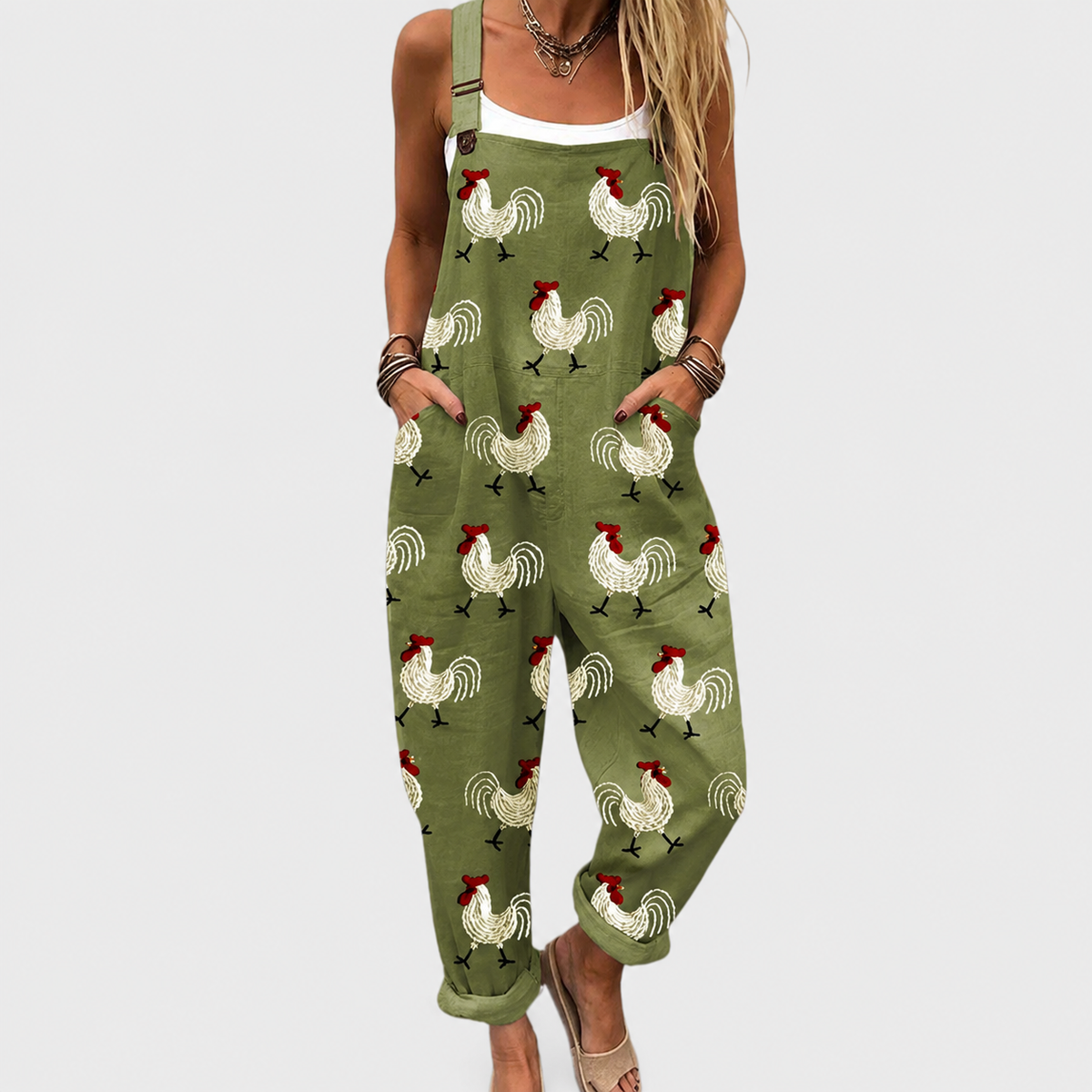 BEQUEMER JUMPSUIT MIT DRUCK