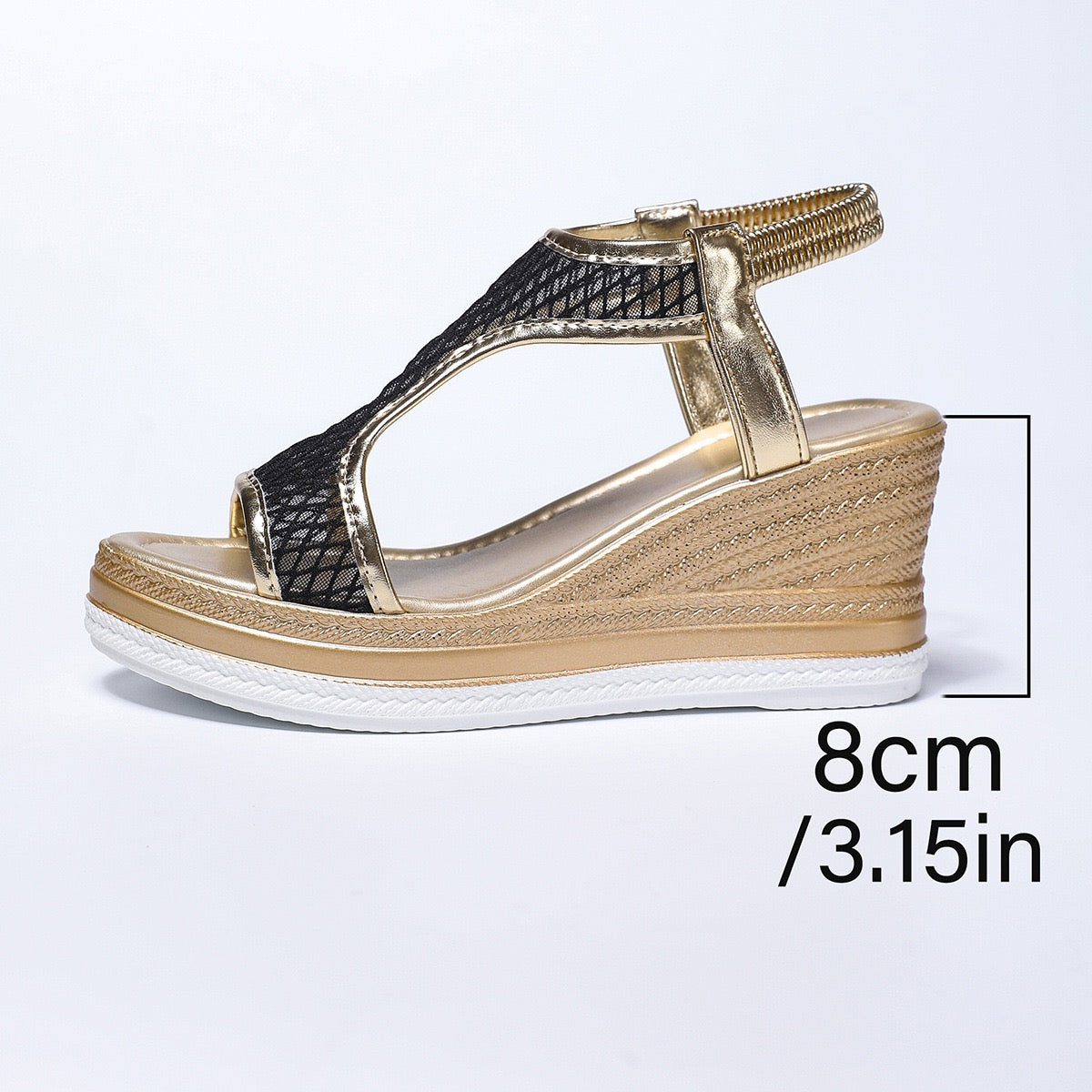 YVONNE | ELEGANTE ORTHOPÄDISCHE KEILSANDALEN ZUM REINSCHLÜPFEN