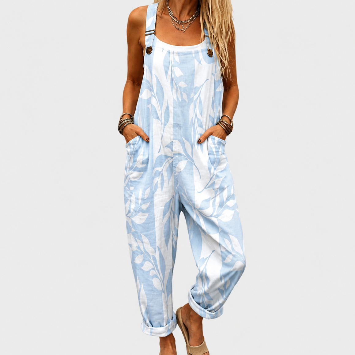 BEQUEMER JUMPSUIT MIT DRUCK