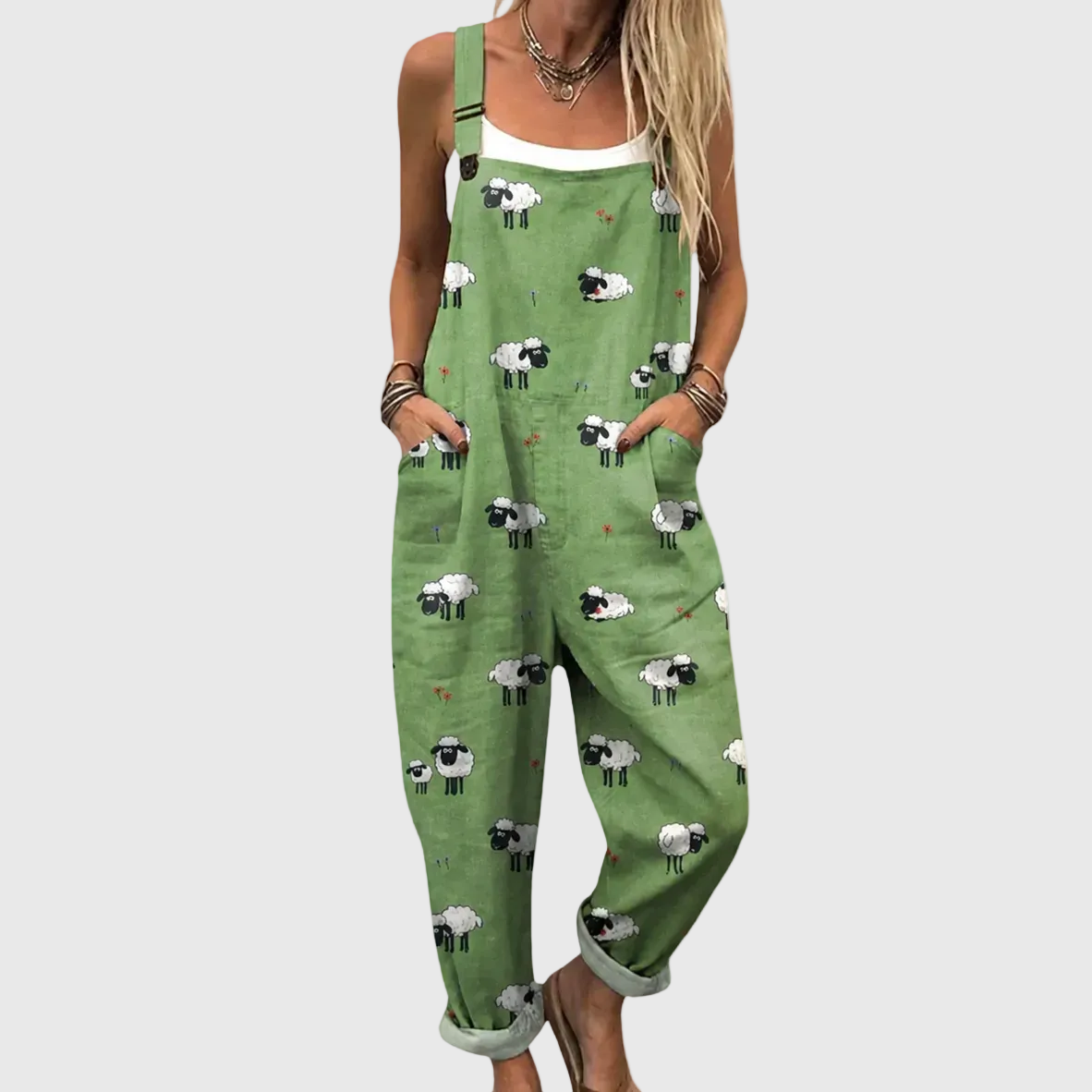 BEQUEMER JUMPSUIT MIT DRUCK