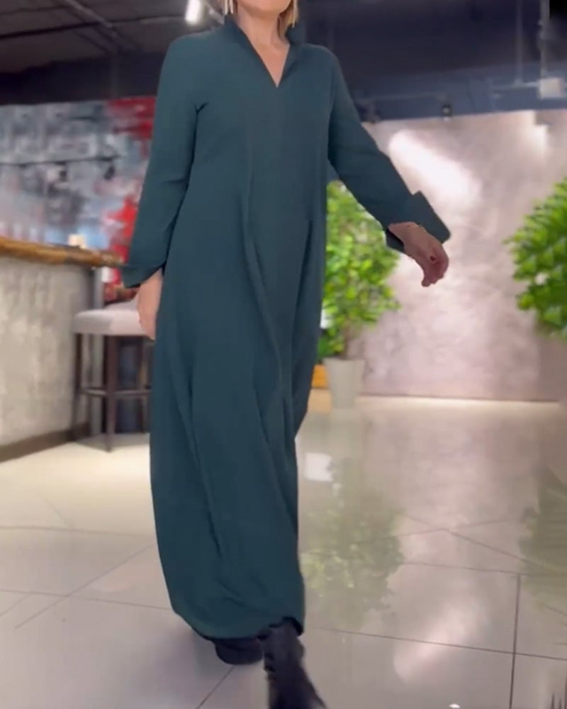 MABEL | LÄSSIGES MAXIKLEID MIT SEITENSCHLITZEN