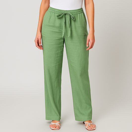 LORRAINE | EFFORTLESS TROUSERS WITH TIE BELT
