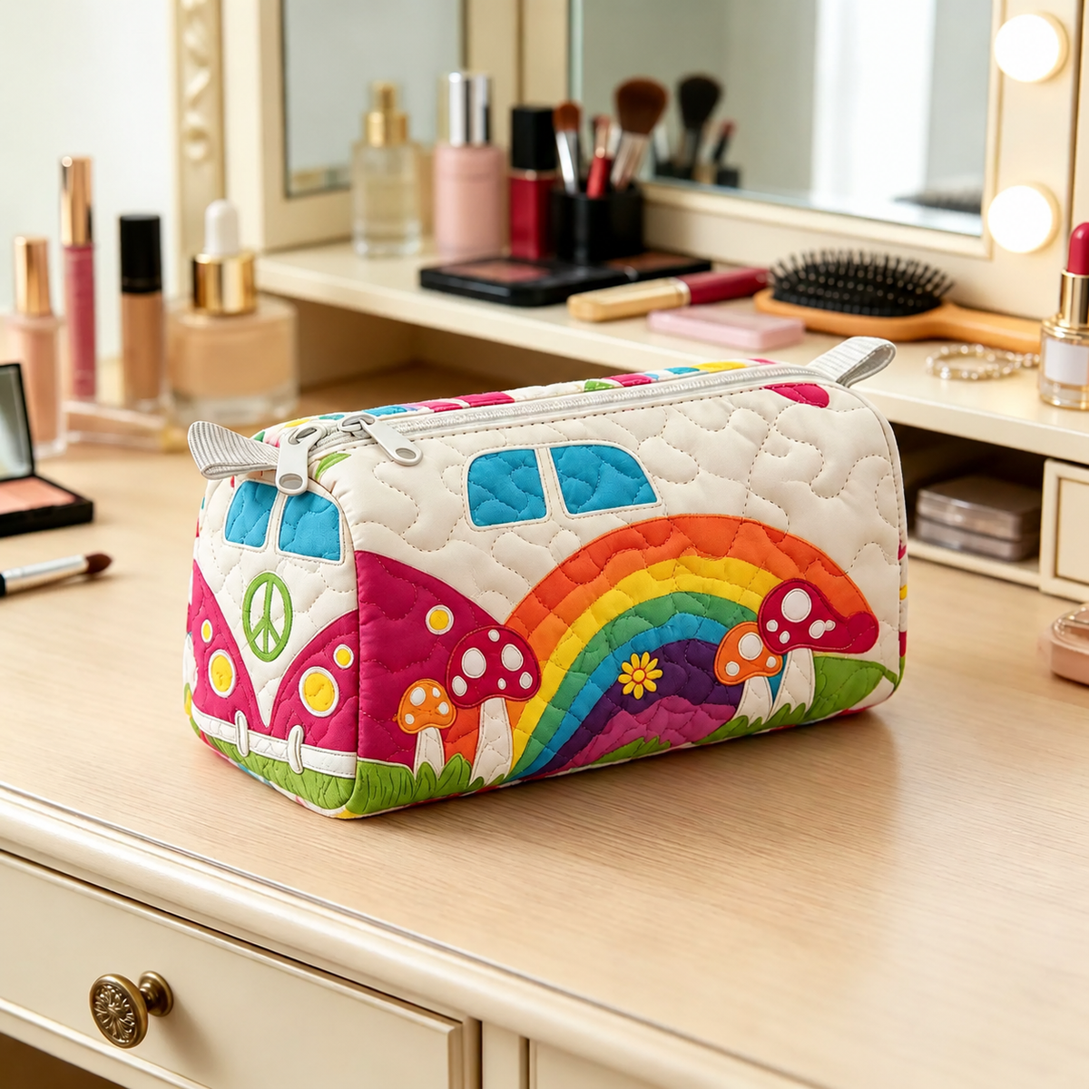 RAINSHROOM | REGENBOGEN-PILZ CAMPER KULTURTASCHE