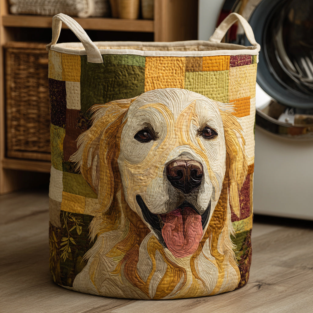 SONNIGER | FRÖHLICHER GOLDEN RETRIEVER WÄSCHEKORB