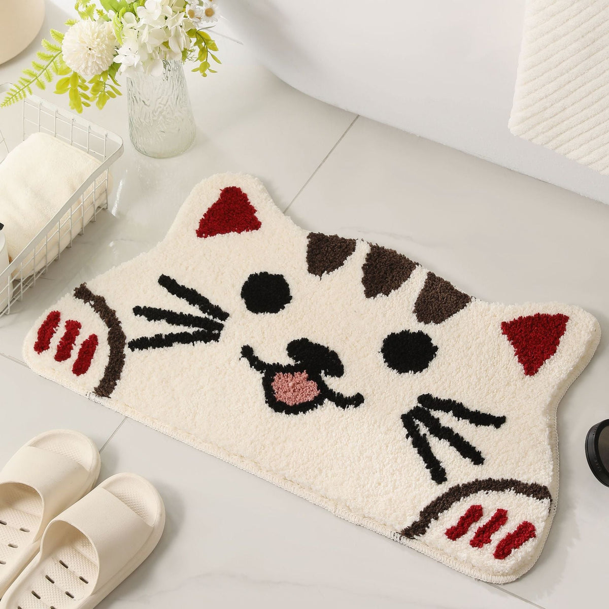 KITTYCLOUD | NIEDLICHE RUTSCHFESTE KATZEN-BADEMATTE