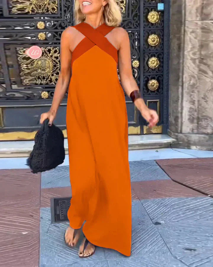 QUIRINE | MAXIKLEID IN WICKELOPTIK