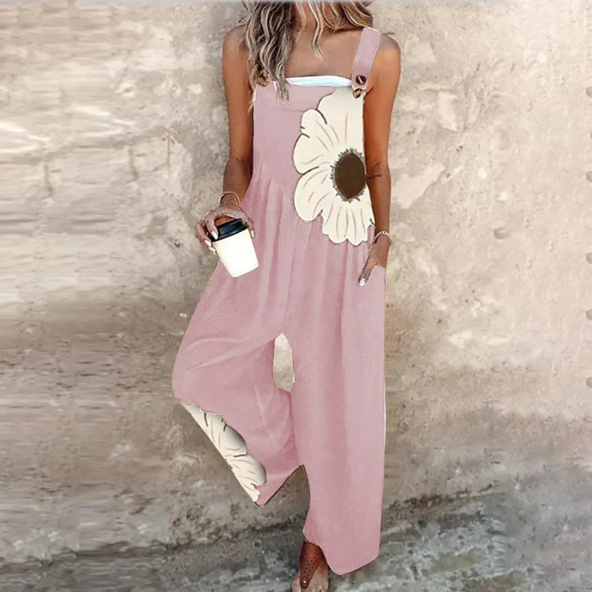 BEQUEMER OVERALL MIT DRUCK