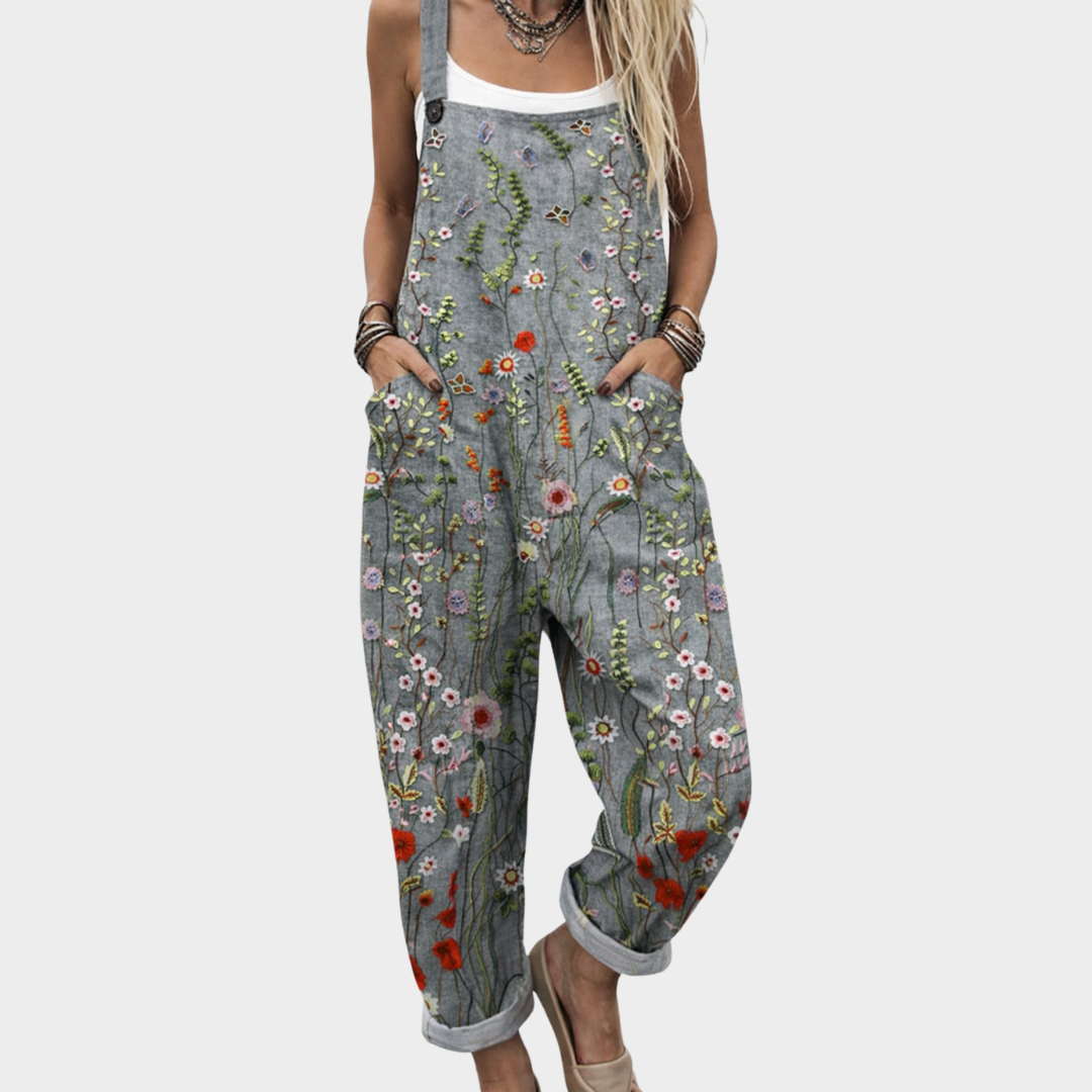 BEQUEMER OVERALL MIT DRUCK