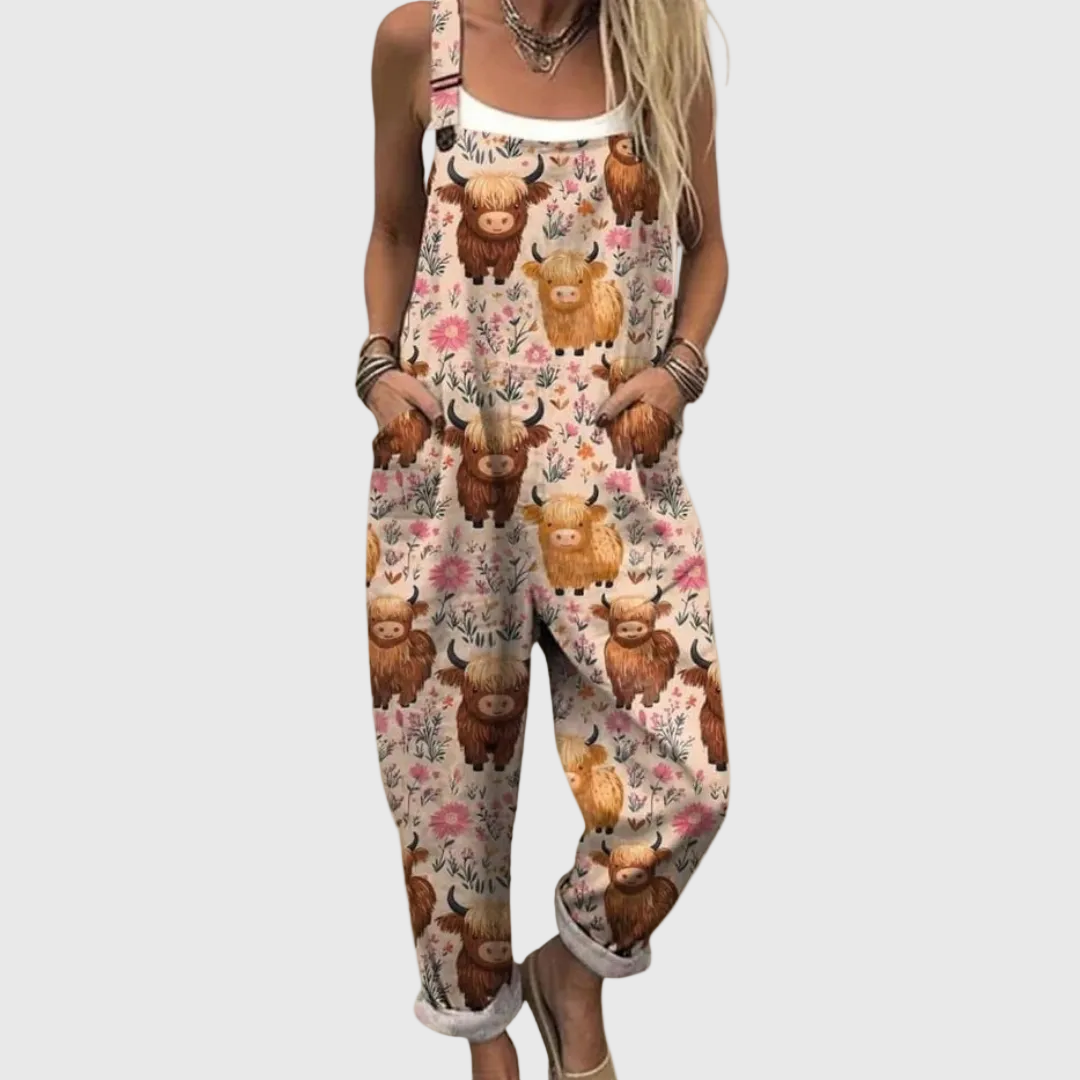 BEQUEMER JUMPSUIT MIT DRUCK