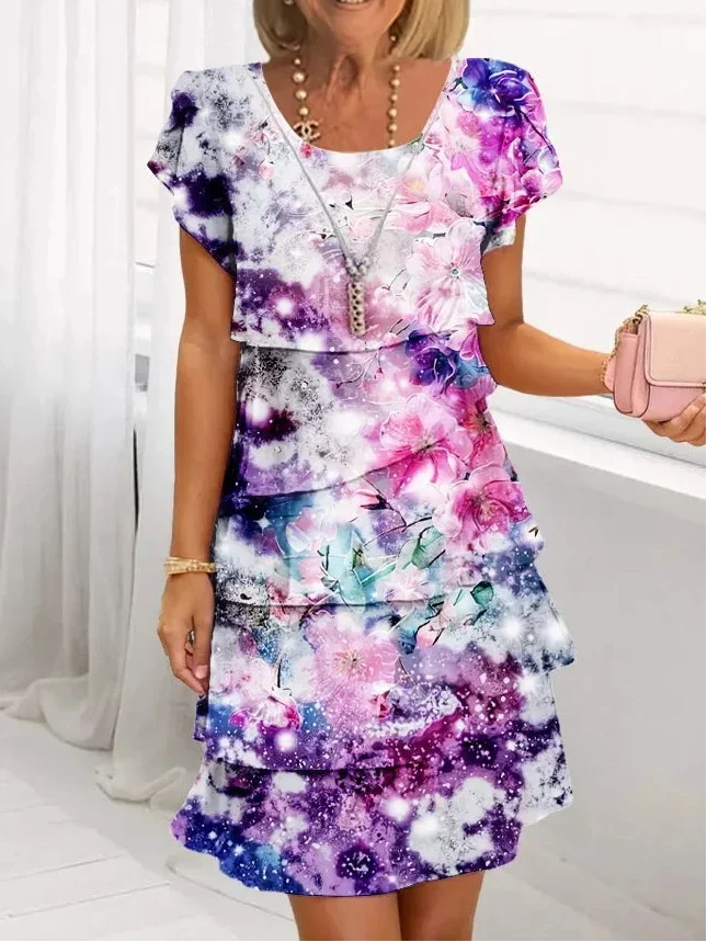 VANESSA | ELEGANTES KOMFORT-RÜSCHENKLEID