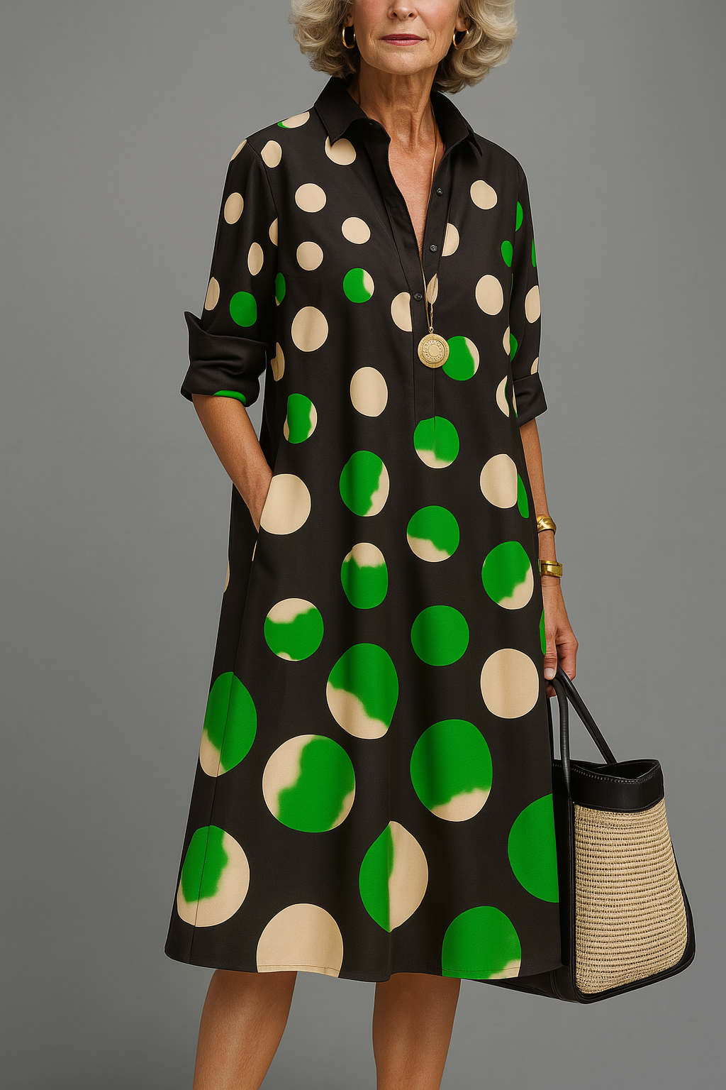 NAOMI | STILVOLLES UND LÄSSIGES MIDI-KLEID