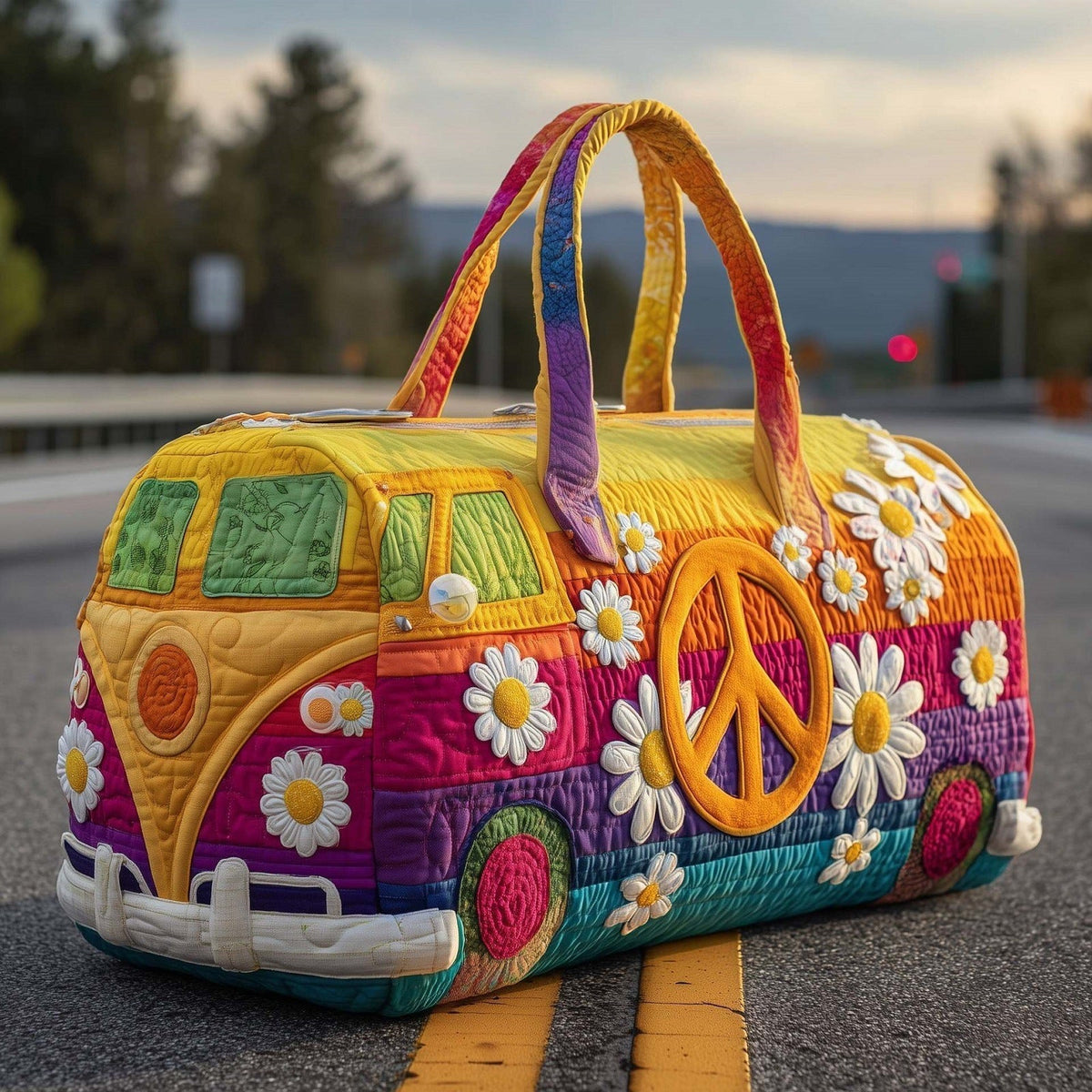 DAISYVANA | GESTEPPTE REISE-REISETASCHE