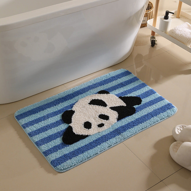 PANDAWAVE | NIEDLICHER RUTSCHFESTER PANDA-BADEZIMMERSVORLEGER