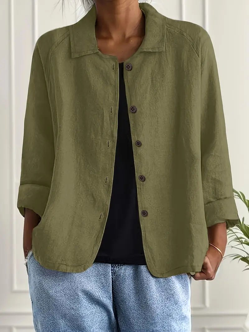 AURELIENNE | OLIVE ALLTAGSBLUSE