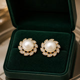 ARIA | ELEGANTE PERLEN-BLATT-OHRRINGE
