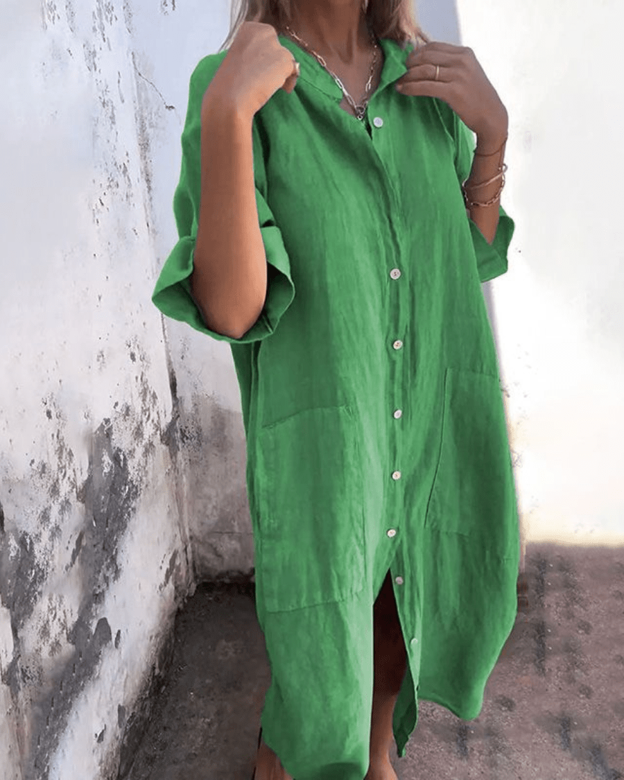 PHILIPPA | HEMDBLUSENKLEID IM IBIZA-STIL