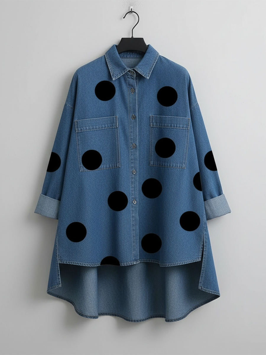 BRIGITTA | POLKA DOT OVERSHIRT
