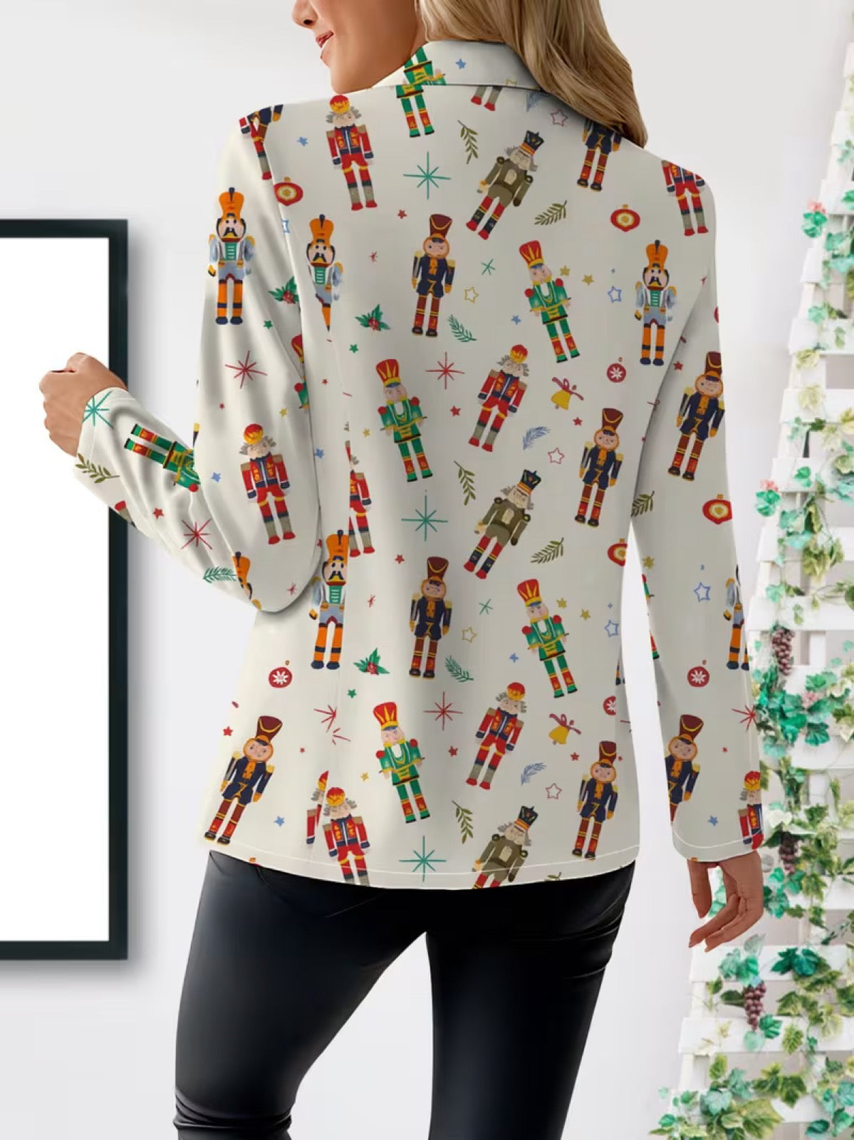 VIVENNE | BLAZER MIT NUSSKNACKER-PRINT