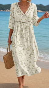 ALTHEA | STRANDKLEID MIT BOTANISCHEM PRINT