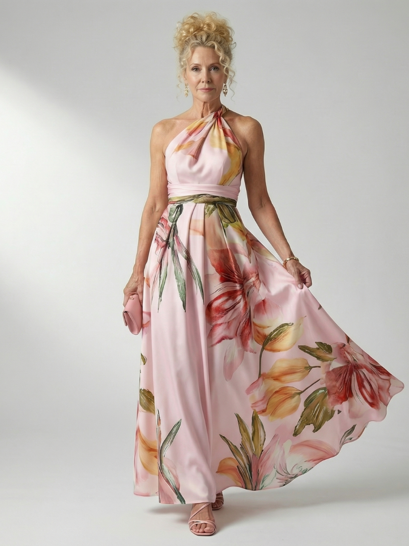 AMIEL | LEICHTES MAXIKLEID MIT BLUMENMUSTER