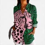 SAVANNAH | TROPICAL LEOPARD ART BLUSE