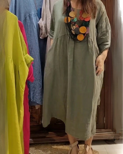ENID | BEQUEMES WEITES KLEID MIT BAUCHABDECKUNG