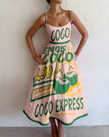 TALLULAH | TROPICAL MARKET MIDI-KLEID
