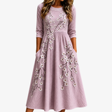 MATILDA | MIDIKLEID MIT BLUMENMUSTER „BLUSHING ORCHARD“