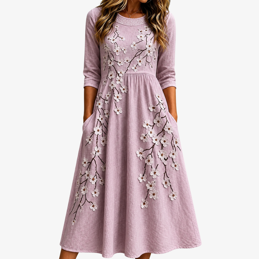 MATILDA | MIDIKLEID MIT BLUMENMUSTER „BLUSHING ORCHARD“