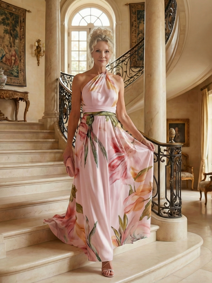 AMIEL | LEICHTES MAXIKLEID MIT BLUMENMUSTER