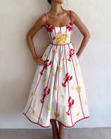 BRIELLE | SEASIDE CHARM MIDI-KLEID