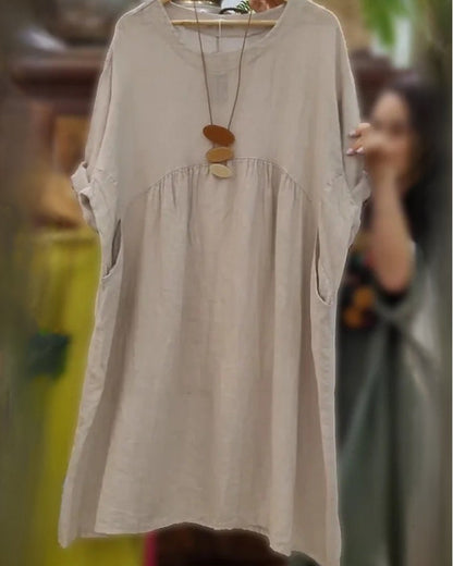 ENID | BEQUEMES WEITES KLEID MIT BAUCHABDECKUNG
