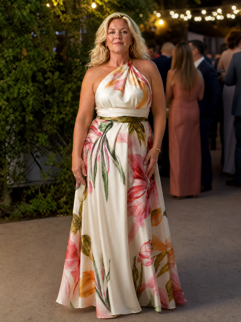 AMIEL | LEICHTES MAXIKLEID MIT BLUMENMUSTER