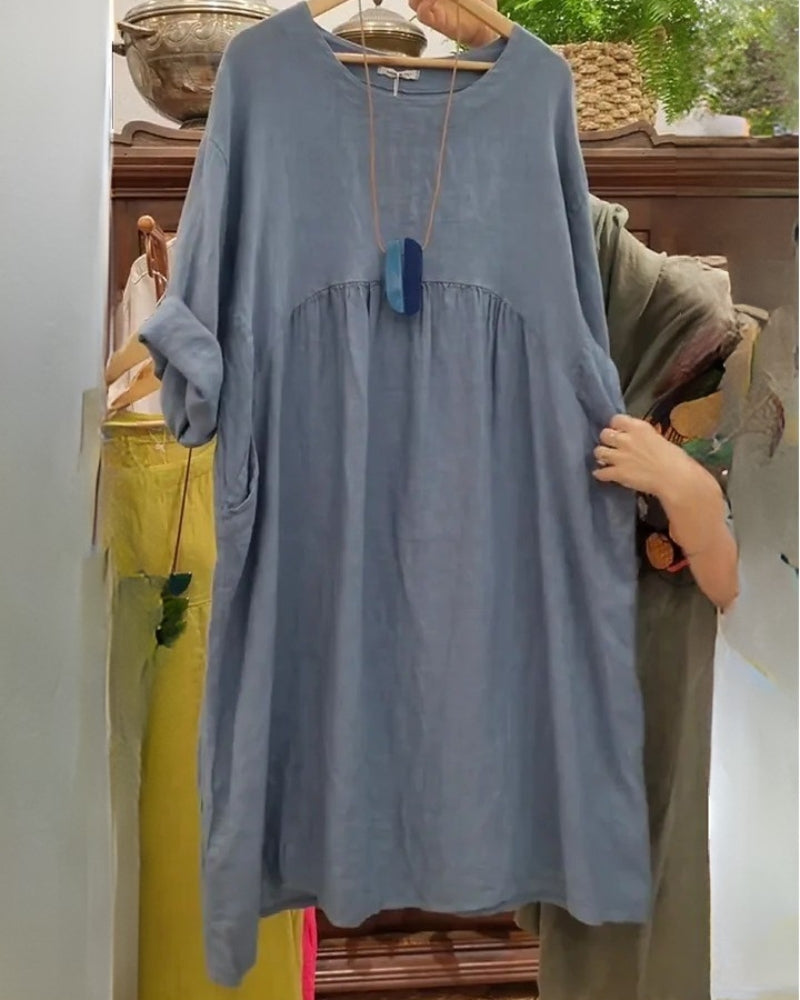 ENID | BEQUEMES WEITES KLEID MIT BAUCHABDECKUNG