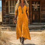 EVELYN | LÄSSIGES LANGARMKLEID IM VINTAGE-STIL