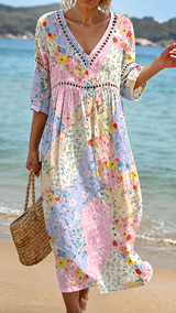 MAYA | WEICHES BLUMIGES STRANDKLEID