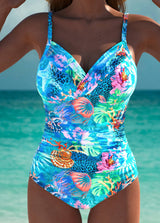 ROBYN | BADEANZUG MIT OCEAN-PRINT