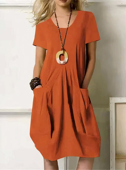 ORIANE | FLIESSENDES CASUAL-MAXIKLEID