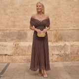 SIENNA | GEOMETRISCHES FLIESSENDES KLEID