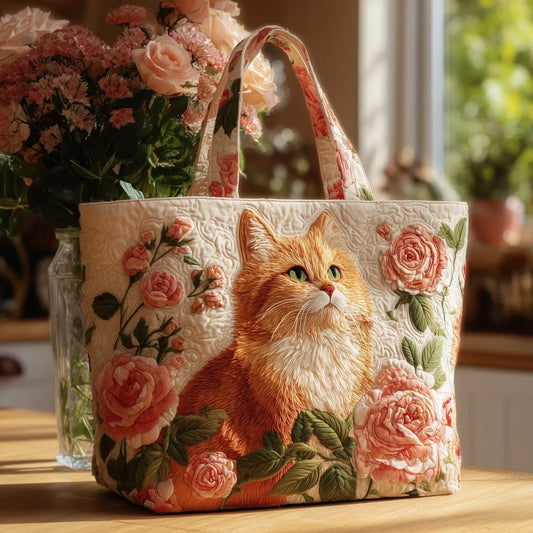 MOLLY | HANDGEFERTIGTE TASCHE „ROTER KATER“ MIT ROSEN