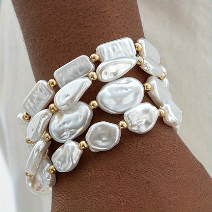 VALORA | PERLEN-STATEMENT-ARMBAND-SET 4-TLG.