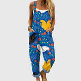BUNTE LATZHOSE IM FARMER-STIL