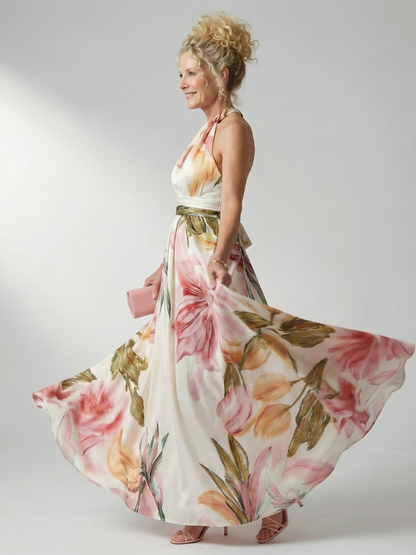 AMIEL | LEICHTES MAXIKLEID MIT BLUMENMUSTER