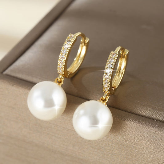 AVA | THE MODERN PEARL DROP EARRINGS