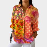 SAVANNAH | LEICHTE UND FARBENFROHE BLUSE MIT PRINT