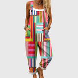 BUNTE PATCHWORK-LATZHOSE KOMFORT